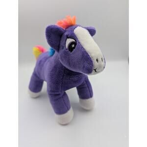 TAG Neon Ponies Purple Plush Stuffed Animal Toy